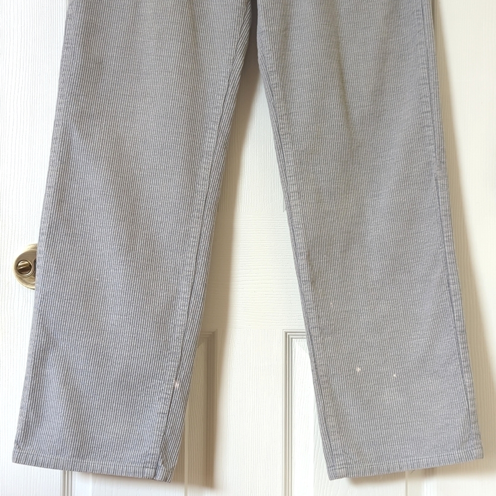 DKNY Jeans Y2K Vintage Classic Corduroy Relaxed Fit Straight Leg Pants Gray 34 - Picture 3 of 14